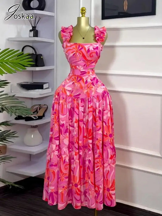Women's Floral Print Crop High Waist Two Piece Set – Women's Fashion Wholesale – Front View