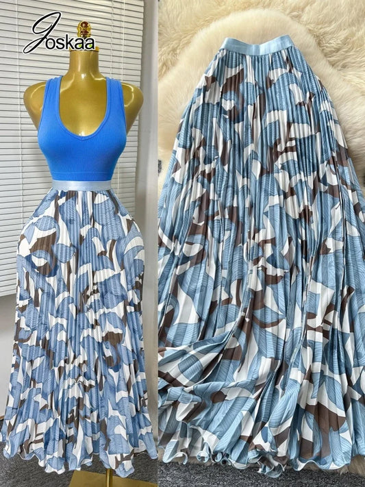 Women's High Waist Maxi Dress - Front View