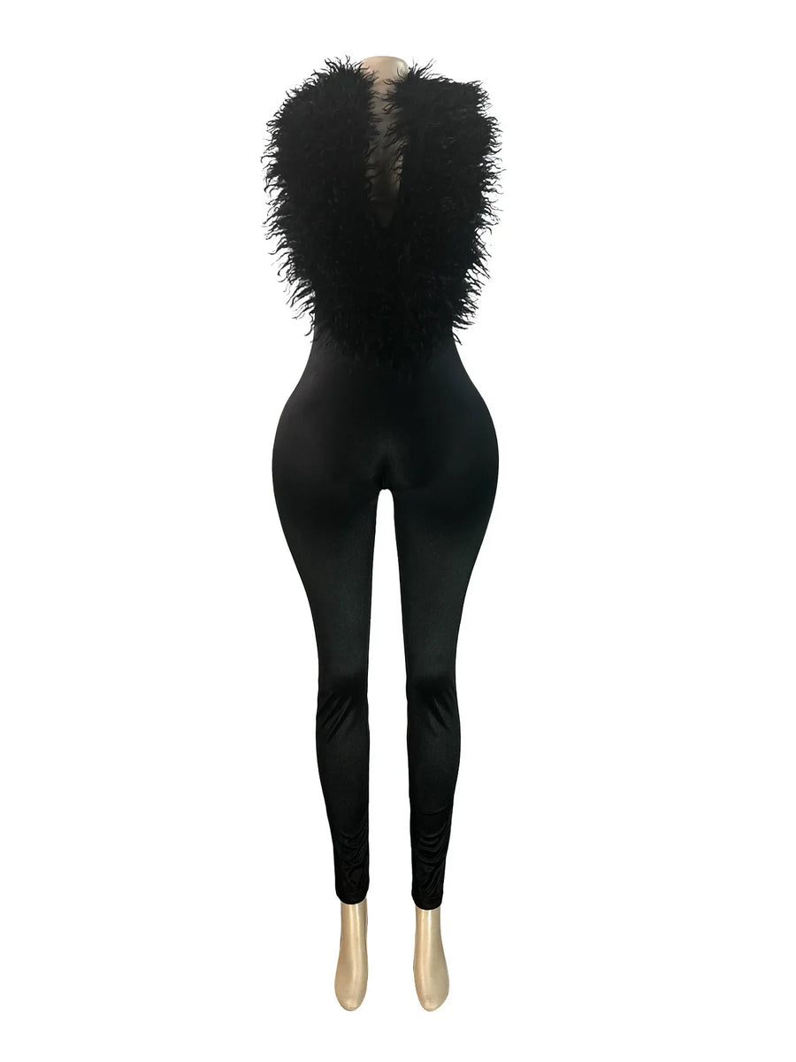 Joskaa Backless Halter Bodycon Romper - romper image 5