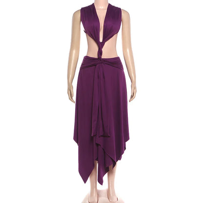 Joskaa Cutout Backless Sleeveless Bodycon Maxi Dress - maxi dress image 5