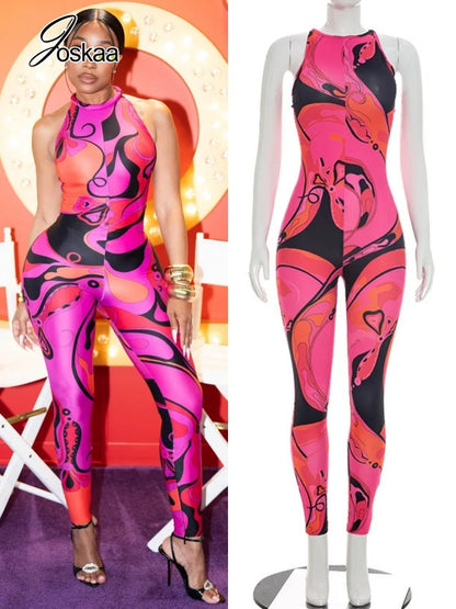 Women's Zip Up Sleeveless Bodycon Romper - Women's Fashion Wholesale - Front View