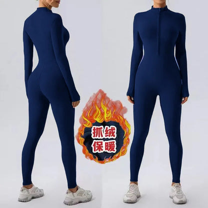 Women's Zip Fleece Lined Winter Leggings