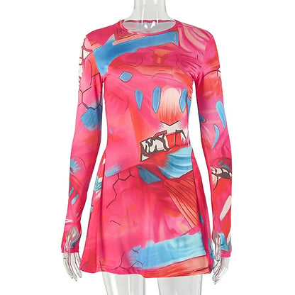 Wholesale Women's Long Sleeve Bodycon Mini Dress
