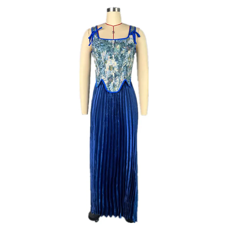 Women's Floral Print High Waist Two Piece Set