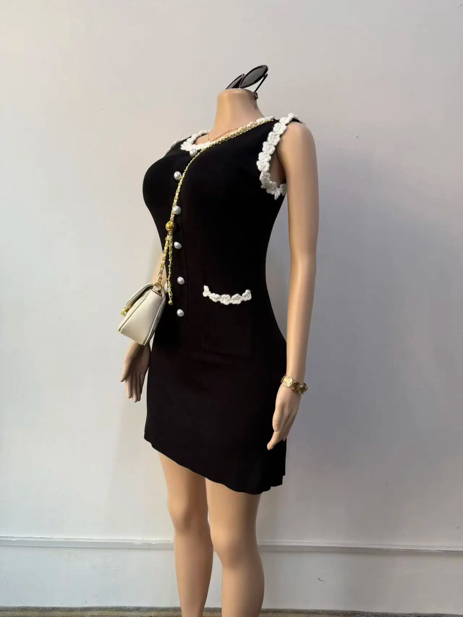 Joskaa Ribbed Knit Sleeveless Bodycon High Waist Dress - dress image 2