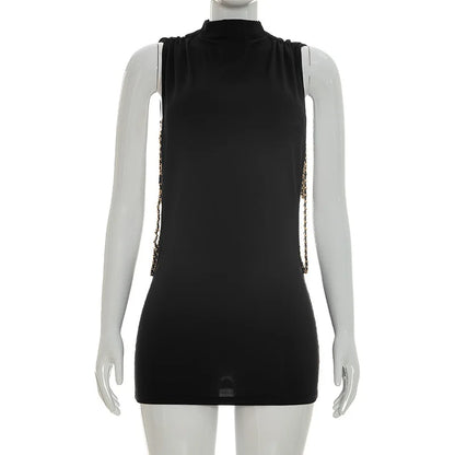 Women's Cutout Sleeveless Bodycon Mini Dress