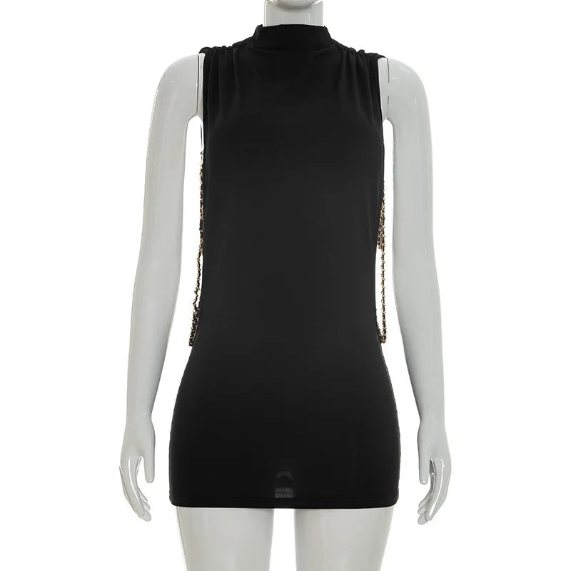 Women's Cutout Sleeveless Bodycon Mini Dress