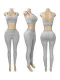 Gray Pants Suit