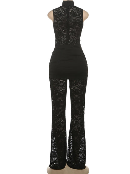 Joskaa Lace Long Sleeve Bodycon Romper - romper image 4