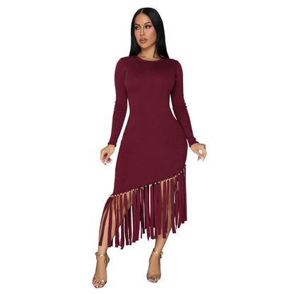 Wholesale Women's Long Sleeve Bodycon Maxi Dress