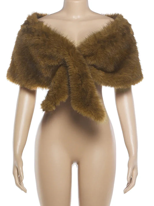 Joskaa Crop Jacket Luxury Faux Fur - jacket image 2