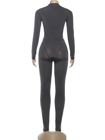 Joskaa Long Sleeve Bodycon Two Piece Set - two piece set image 4