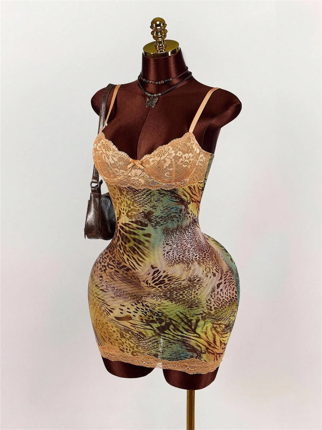 Joskaa Lace Sleeveless Bodycon Mini Dress - mini dress image 3