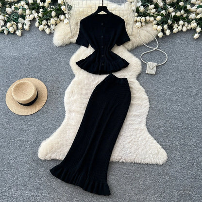 Women's Ribbed Knit High Waist Two Piece Set - Additional View 10