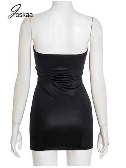 Women's Backless Strapless Bodycon Mini Dress White – Detail View