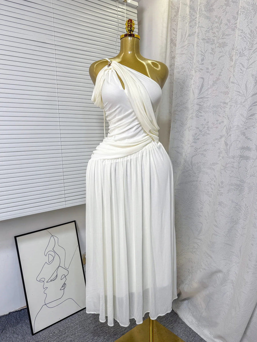 Joskaa Mesh Backless Zip Up Sleeveless Dress - dress image 3