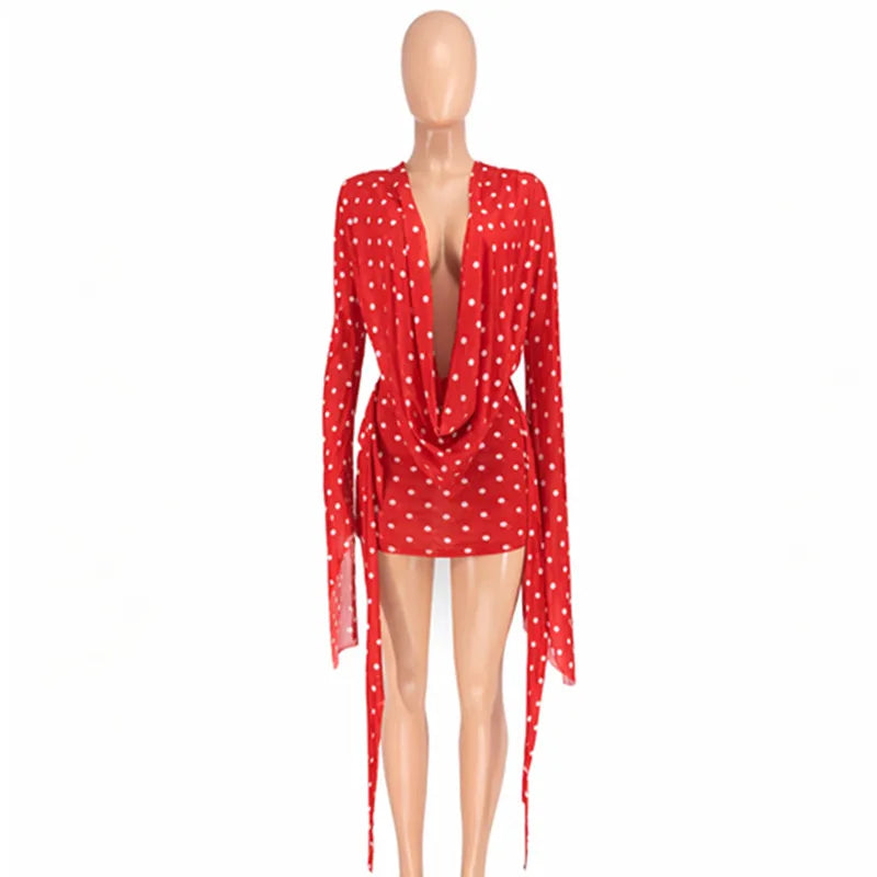 Joskaa Polka Dot Backless Mini Dress - mini dress image 11