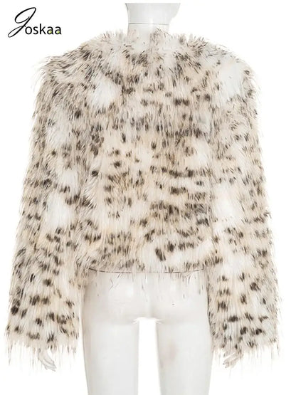 Women's Leopard Print Long Sleeve Jacket Pink – Detail View