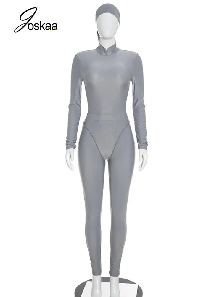 Women's Long Sleeve Two Piece Set 5229 - Back View