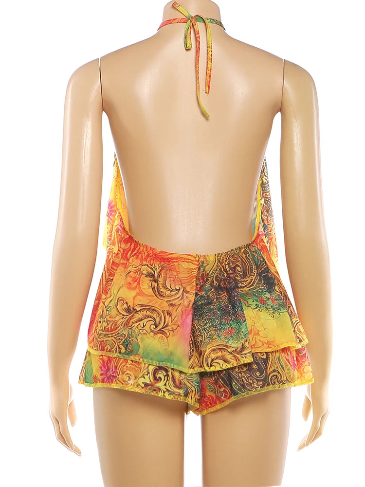 Joskaa Backless Halter Two Piece Set - two piece set image 4