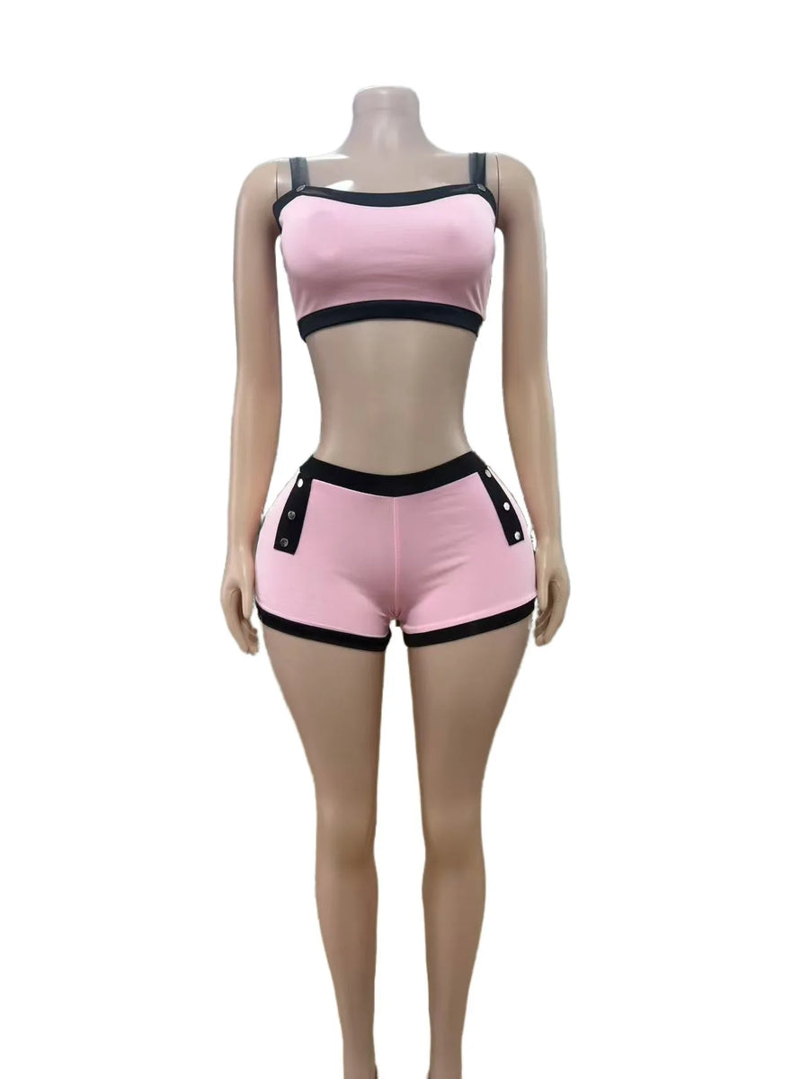 Joskaa Crop High Waist Two Piece Set - two piece set image 2