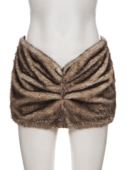 Joskaa Zip Up Bodycon Pleated Mini Skirt - skirt image 6