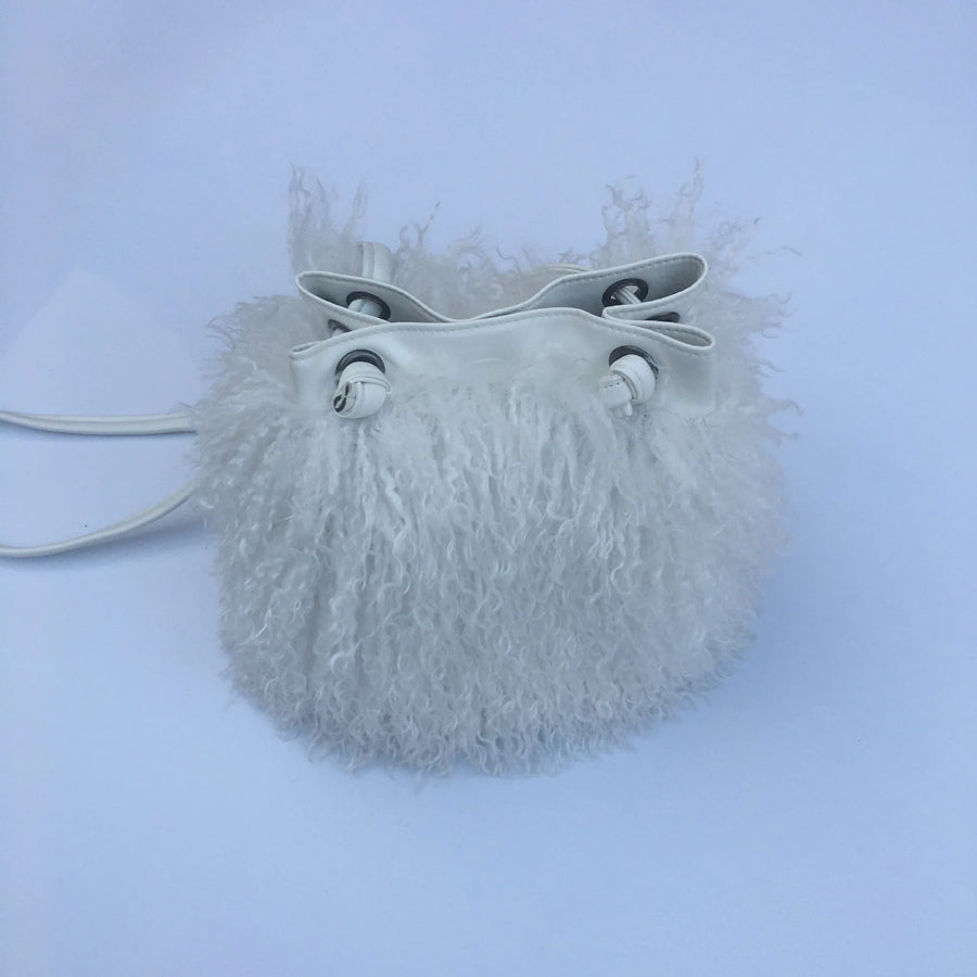 Wholesale Long Faux Fur Wool Shawl Accessory