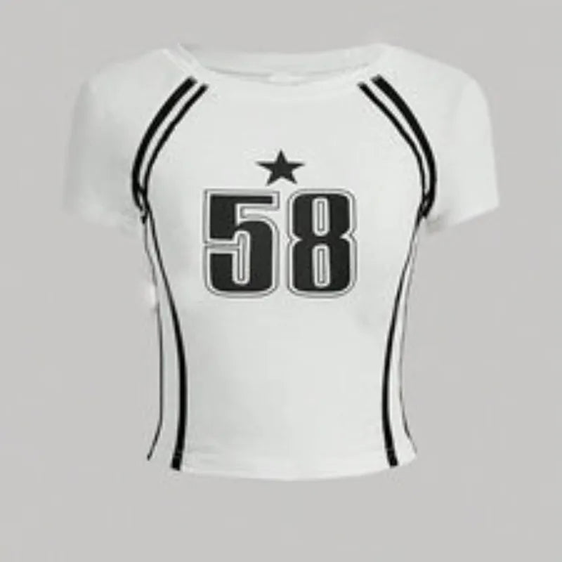 Women's Short Sleeve Digital Printed T-shirts Top