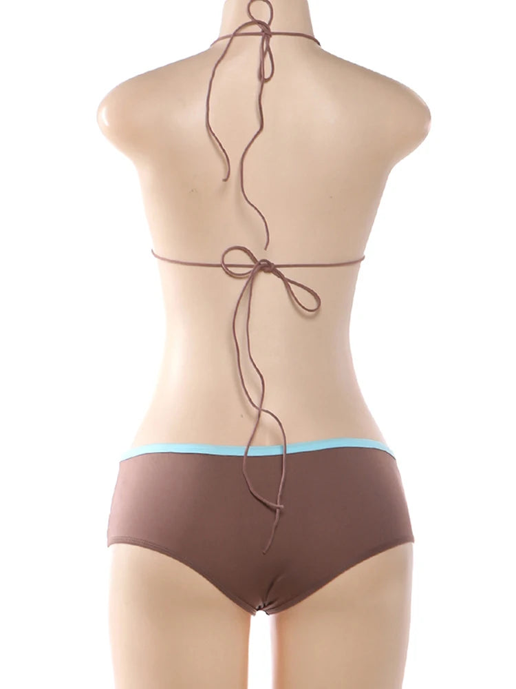 Joskaa Lace Backless Halter Swimwear - swimwear image 4