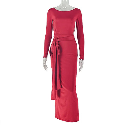 Joskaa Long Sleeve Bodycon Maxi Dress - maxi dress image 5