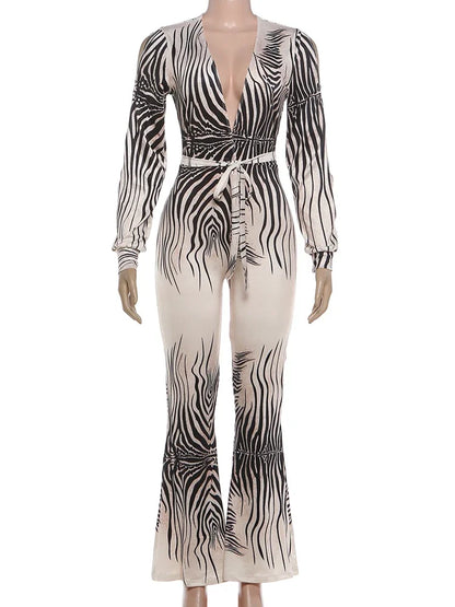 Joskaa Stripe Long Sleeve Bodycon Romper - romper image 2