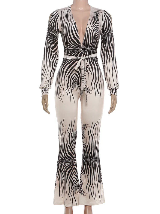 Joskaa Stripe Long Sleeve Bodycon Romper - romper image 2