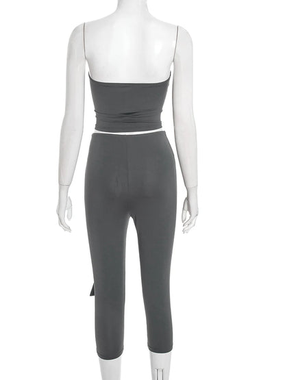 Joskaa Crop High Waist Two Piece Set - two piece set image 5