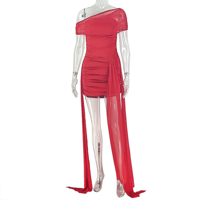 Women's Mesh Ruched Strapless Two Piece Set - Additional View 7