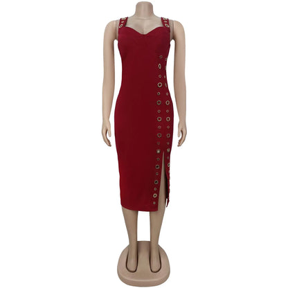 Joskaa Bodycon Dress Fall Elegant Button - dress image 6