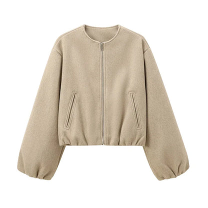 Joskaa Zip Up Long Sleeve Crop Jacket - jacket image 8