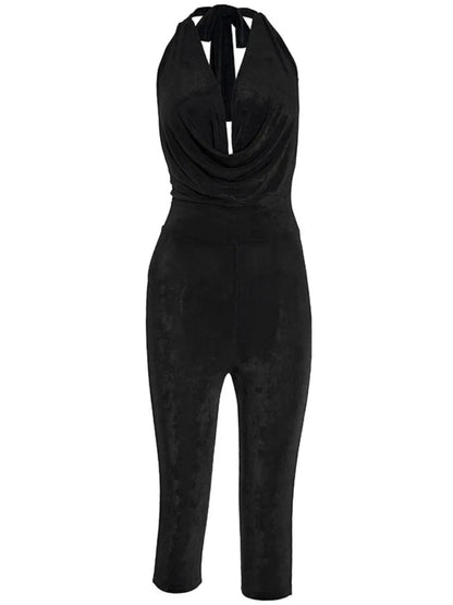 Joskaa Backless Halter Sleeveless Bodycon Romper - romper image 5