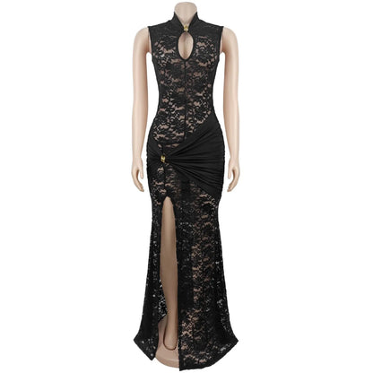 Joskaa Lace Cutout Sleeveless Bodycon Maxi Dress - maxi dress image 7