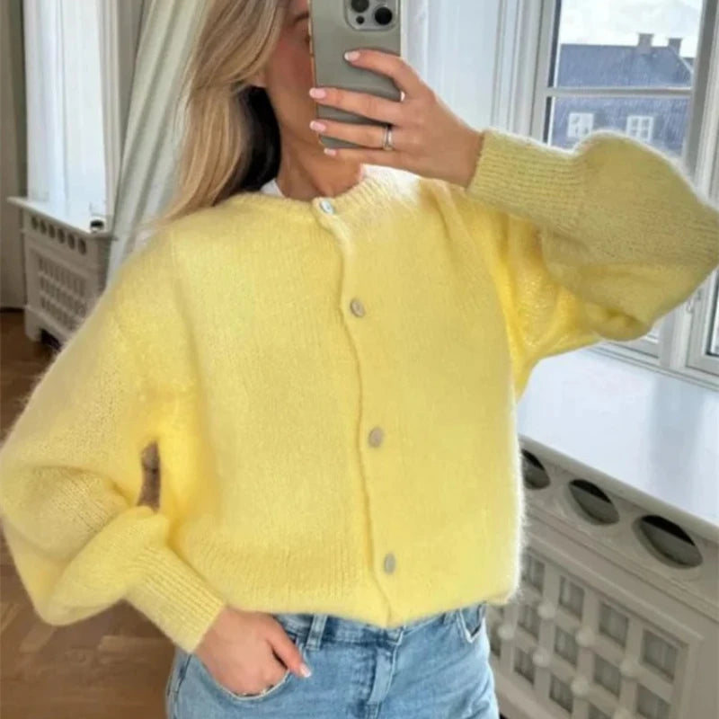 Women's Knit Ribbed Inner Knitting Jacket