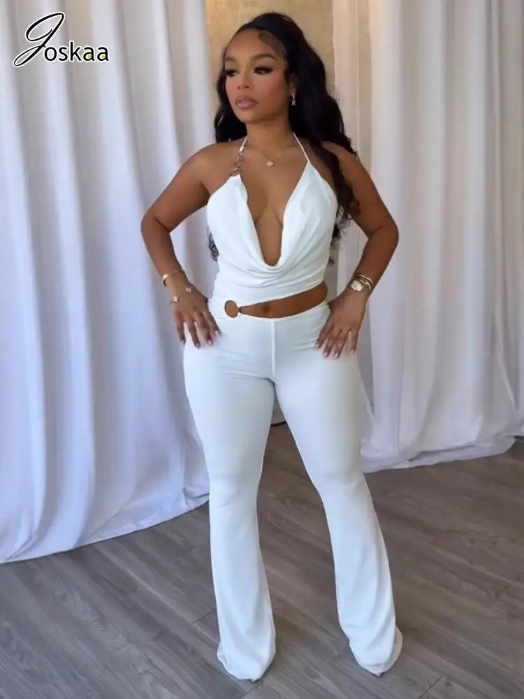 Women's Backless Cutout Halter Bodycon Romper – Women's Fashion Wholesale – Front View