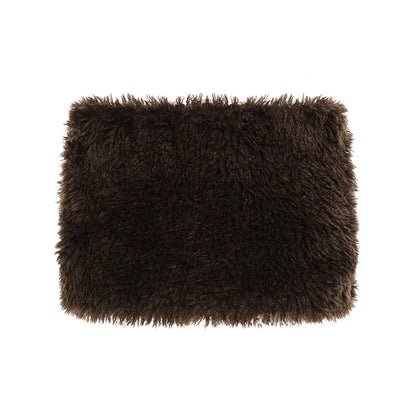 Women's Bodycon Mini Fall Furry A-line Skirt