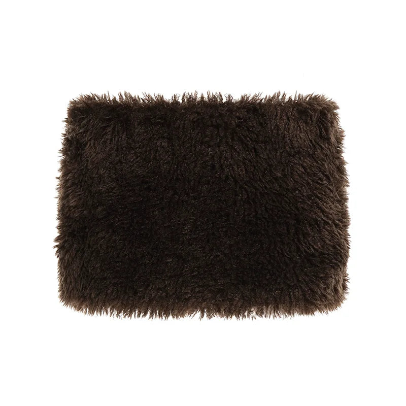 Women's Bodycon Mini Fall Furry A-line Skirt