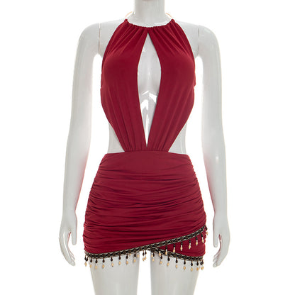 Joskaa Backless Halter Bodycon Mini Dress - mini dress image 6