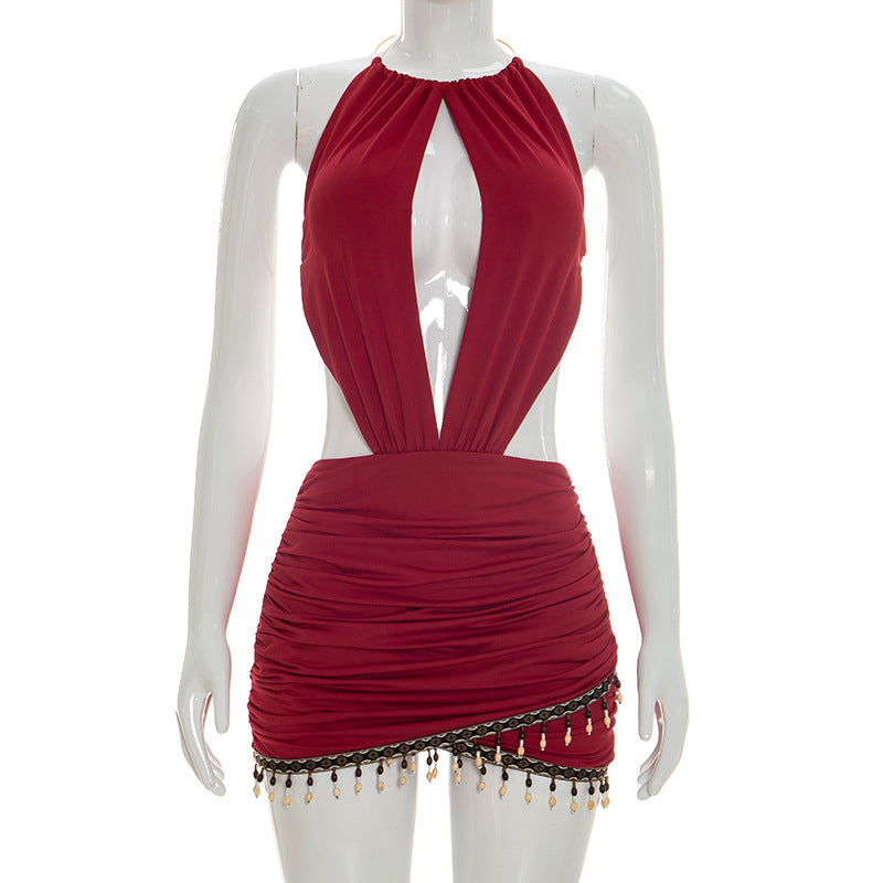 Joskaa Backless Halter Bodycon Mini Dress - mini dress image 6
