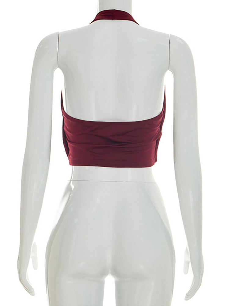 Joskaa Backless Halter Sleeveless Crop Top - top image 4