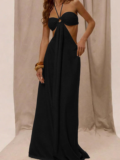 Joskaa Cutout Backless Halter Bodycon Romper - romper image 5