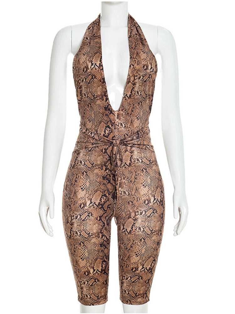 Joskaa Backless Halter Bodycon Romper - romper image 2