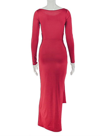Joskaa Long Sleeve Bodycon Maxi Dress - maxi dress image 4
