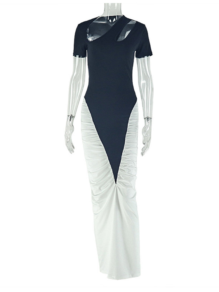 Joskaa Cutout Short Sleeve Bodycon Maxi Dress - maxi dress image 2