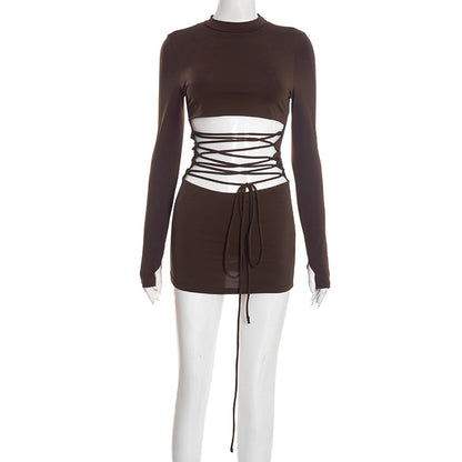 Joskaa Long Sleeve Bodycon Mini Dress - mini dress image 8